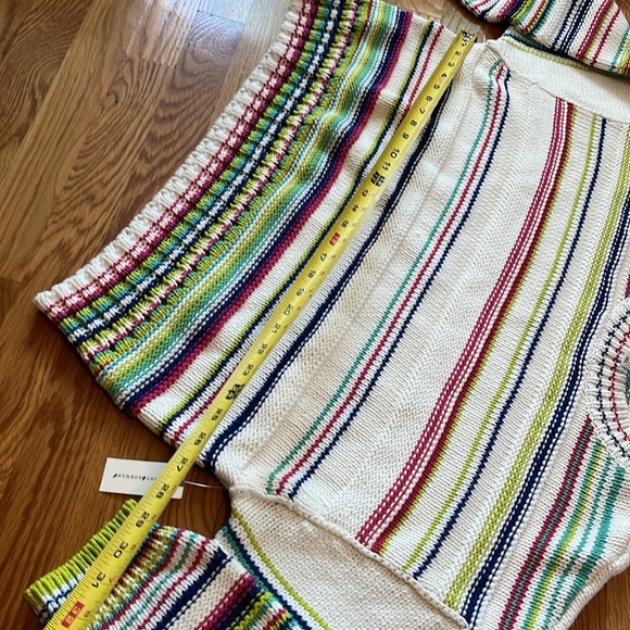 Anthropologie Striped Crew Neck Sweater XL NWT - Picture 3 of 11